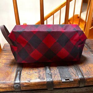 NWOT - MAURICES Red Black Buffalo Plaid Toiletry Cosmetic Bag and Pouch					\